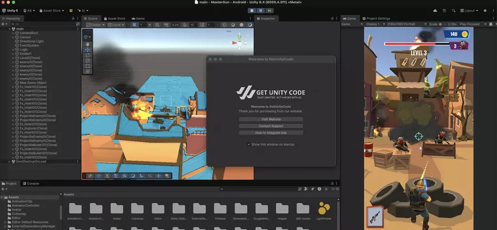 Master Gun 3D Game Unity Source Code - Get Unity Code